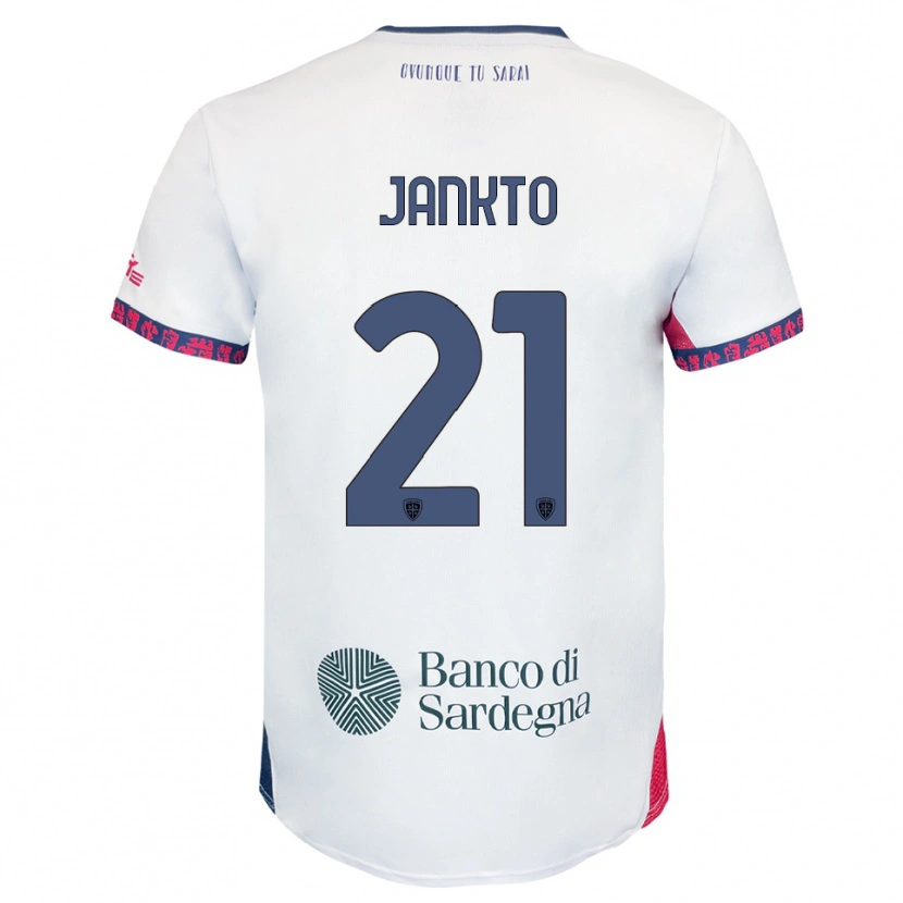 Danxen Men Jakub Jankto #21 White Navy Red Away Jersey 2025/26 T-Shirt