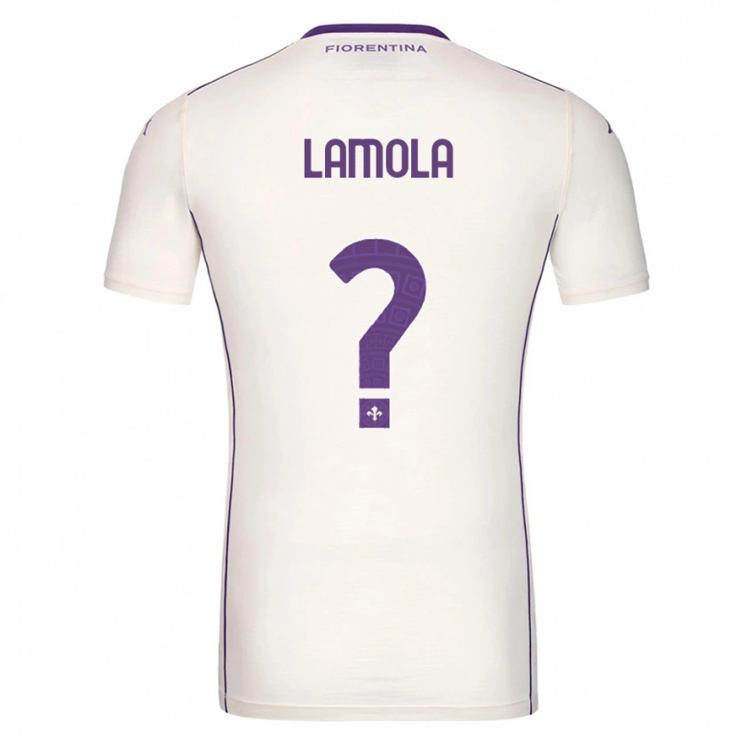 Danxen Men Lorenzo Lamola #0 White Purple Red Away Jersey 2025/26 T-Shirt