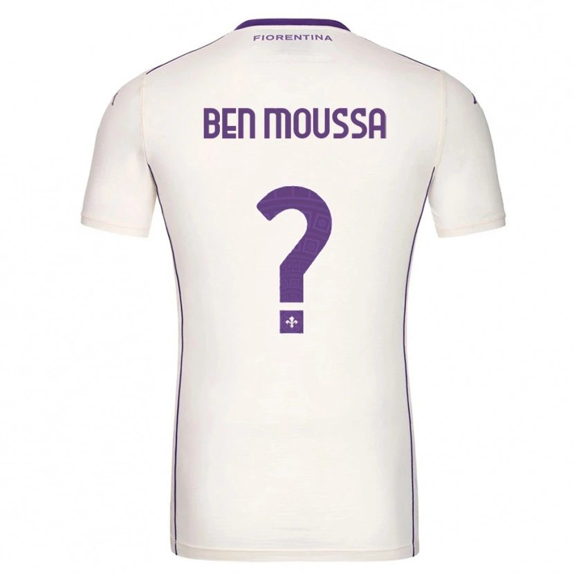 Danxen Men Mehdi Ben Moussa #0 White Purple Red Away Jersey 2025/26 T-Shirt