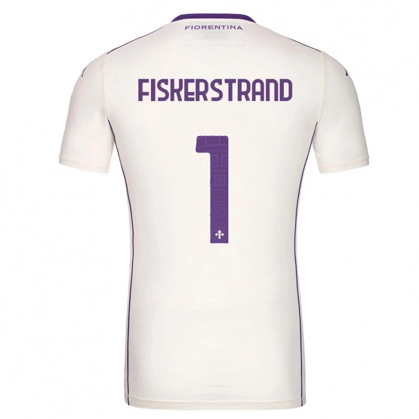 Danxen Men Cecilie Fiskerstrand #1 White Purple Red Away Jersey 2025/26 T-Shirt