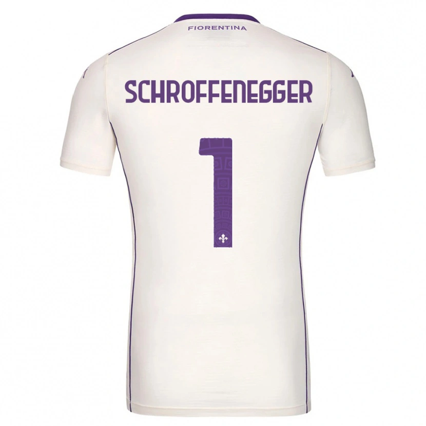 Danxen Men Katja Schroffenegger #1 White Purple Red Away Jersey 2025/26 T-Shirt
