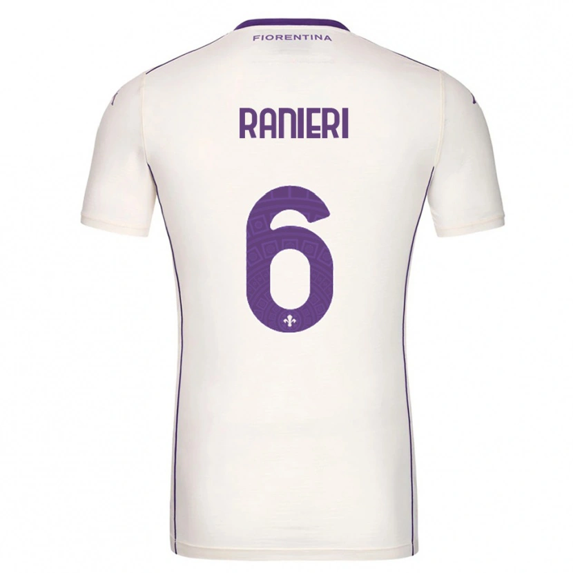 Danxen Men Luca Ranieri #6 White Purple Red Away Jersey 2025/26 T-Shirt