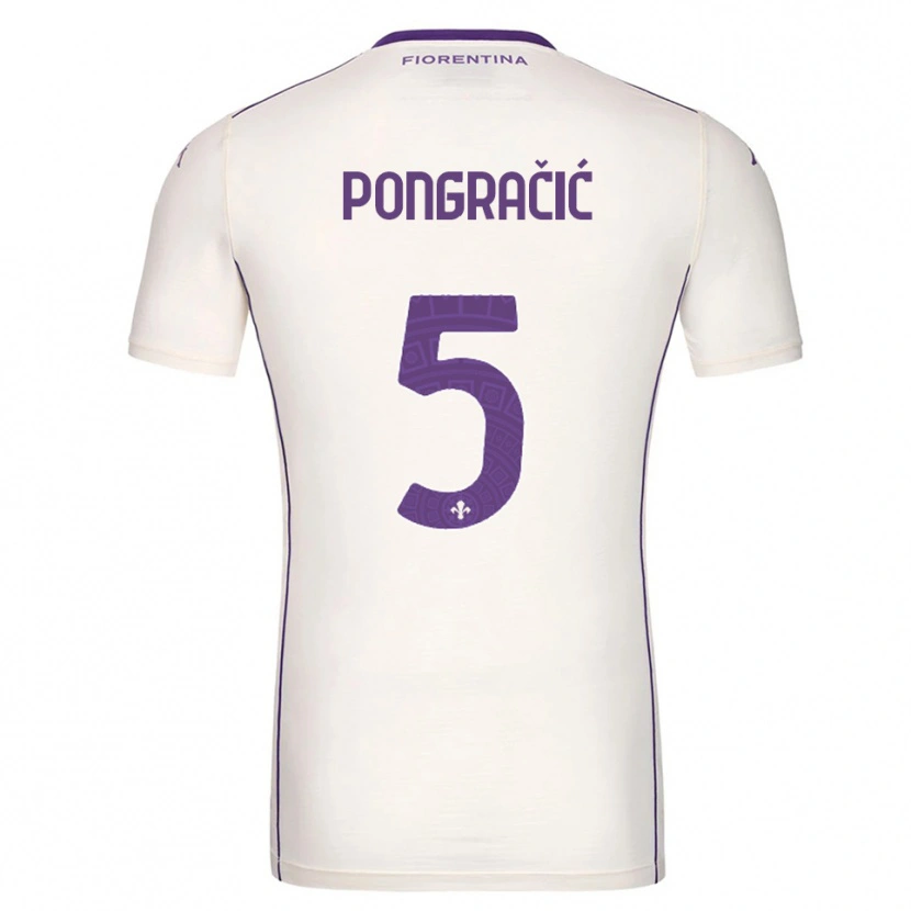 Danxen Men Marin Pongracic #5 White Purple Red Away Jersey 2025/26 T-Shirt