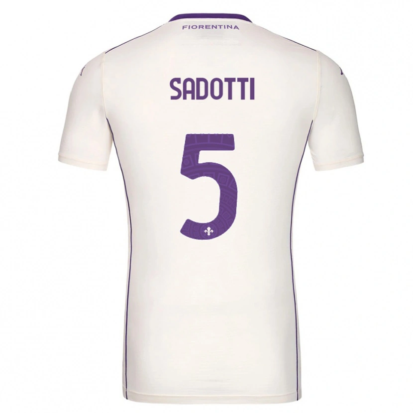 Danxen Men Edoardo Sadotti #5 White Purple Red Away Jersey 2025/26 T-Shirt