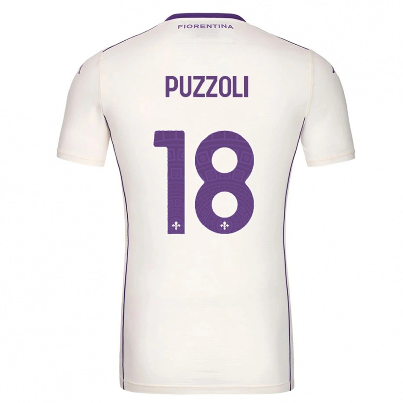 Danxen Men Giorgio Puzzoli #18 White Purple Red Away Jersey 2025/26 T-Shirt