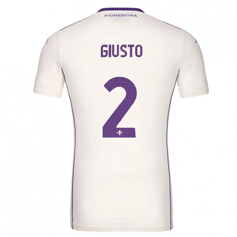Danxen Men Gabriele Giusto #2 White Purple Red Away Jersey 2025/26 T-Shirt