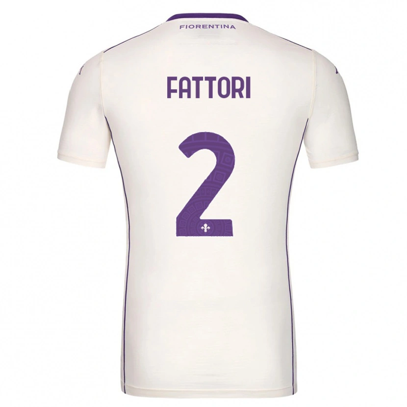 Danxen Men Filippo Fattori #2 White Purple Red Away Jersey 2025/26 T-Shirt