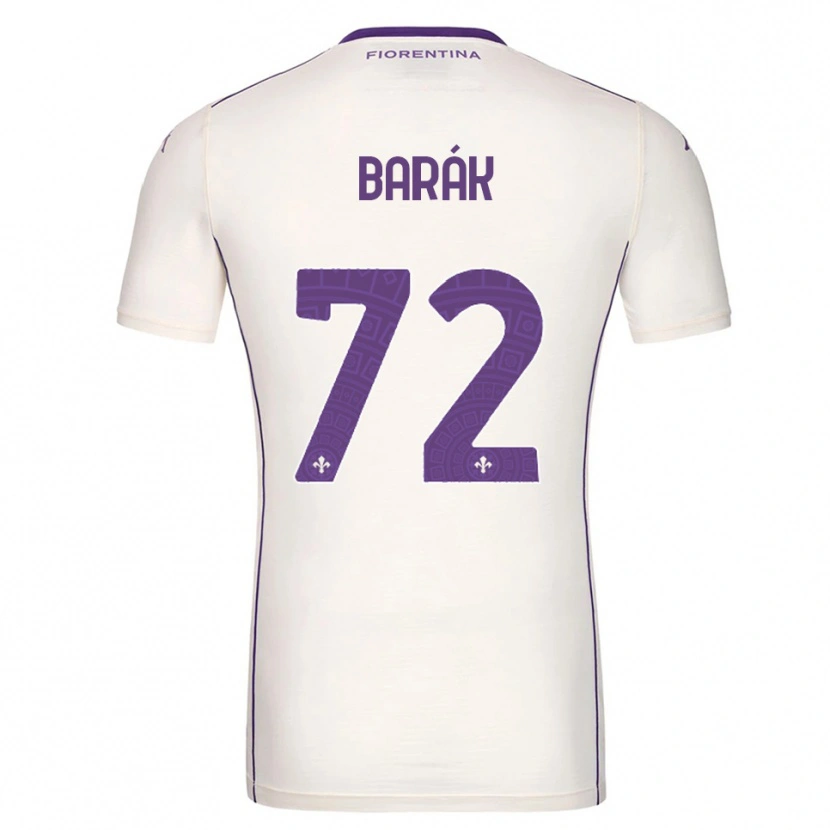 Danxen Men Antonín Barák #72 White Purple Red Away Jersey 2025/26 T-Shirt