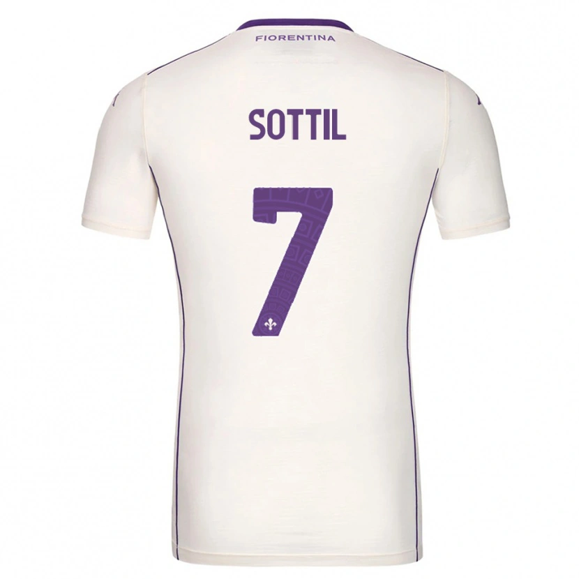 Danxen Men Riccardo Sottil #7 White Purple Red Away Jersey 2025/26 T-Shirt