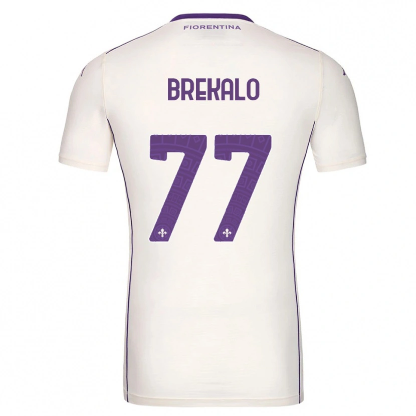 Danxen Men Josip Brekalo #77 White Purple Red Away Jersey 2025/26 T-Shirt