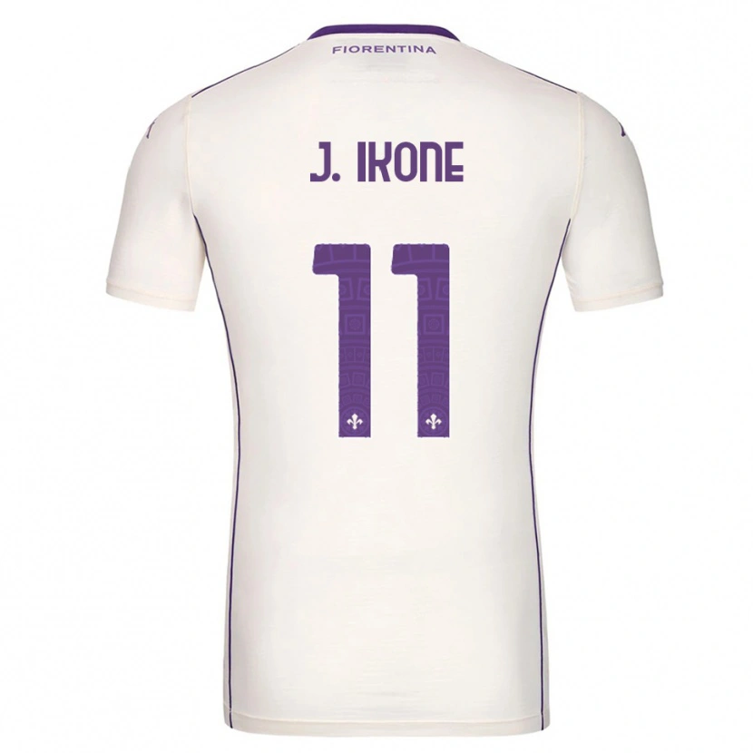 Danxen Men Jonathan Ikoné #11 White Purple Red Away Jersey 2025/26 T-Shirt