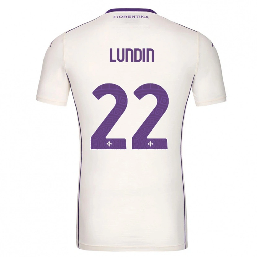 Danxen Men Karin Lundin #22 White Purple Red Away Jersey 2025/26 T-Shirt