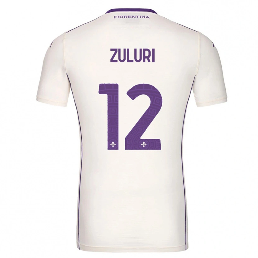 Danxen Men Athena Zuluri #12 White Purple Red Away Jersey 2025/26 T-Shirt
