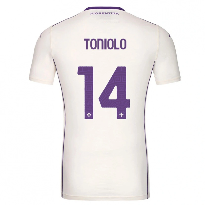 Danxen Men Martina Toniolo #14 White Purple Red Away Jersey 2025/26 T-Shirt