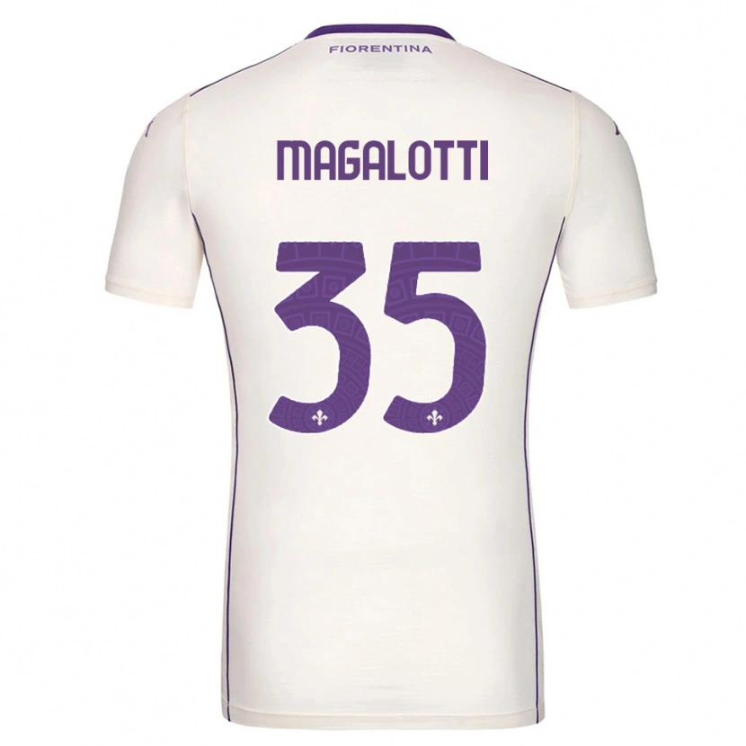Danxen Men Mattia Magalotti #35 White Purple Red Away Jersey 2025/26 T-Shirt