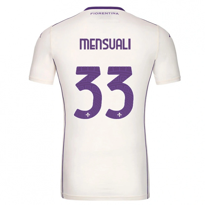Danxen Men Alice Mensuali #33 White Purple Red Away Jersey 2025/26 T-Shirt