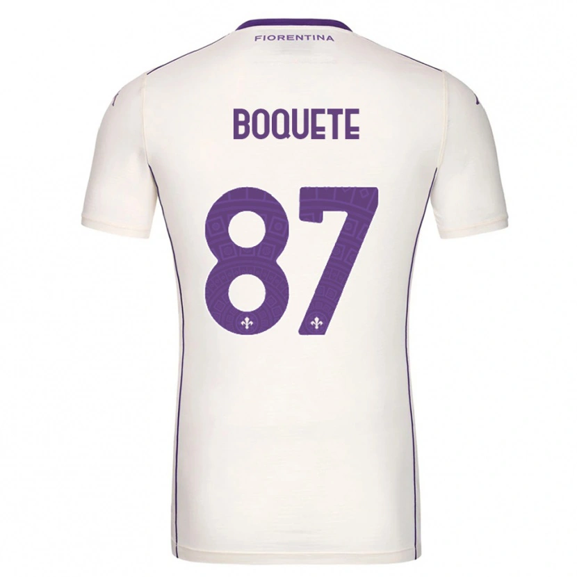 Danxen Men Verónica Boquete #87 White Purple Red Away Jersey 2025/26 T-Shirt