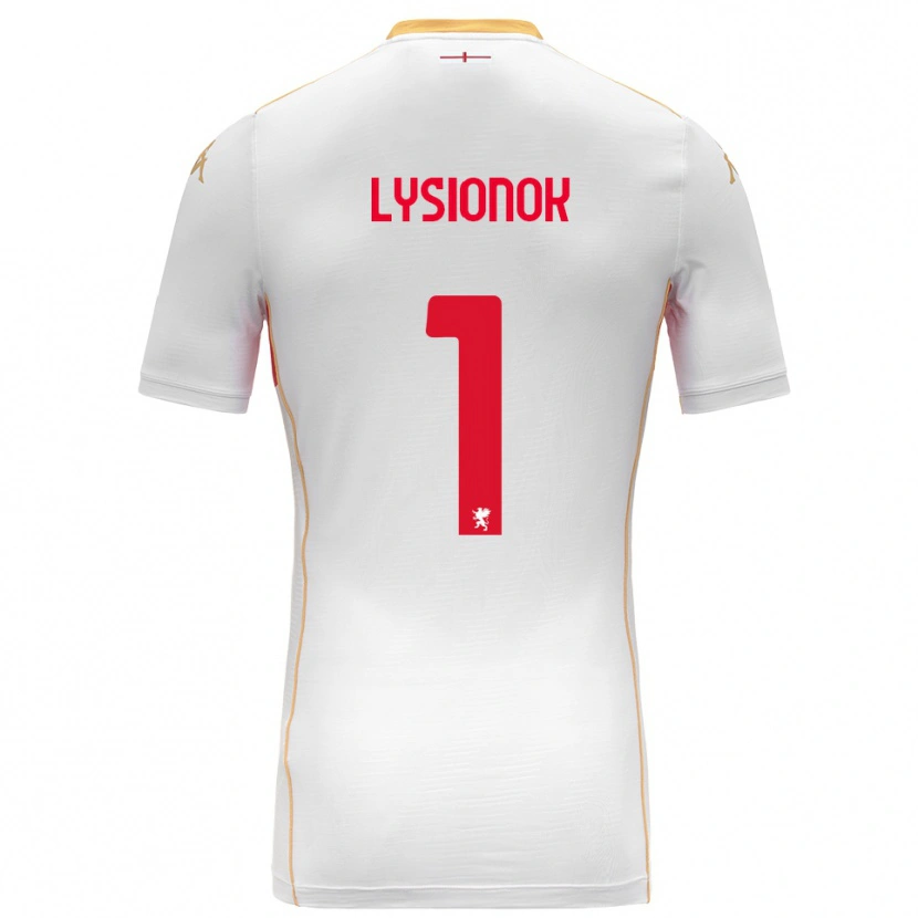 Danxen Men Ernestas Lysionok #1 White Red Away Jersey 2025/26 T-Shirt
