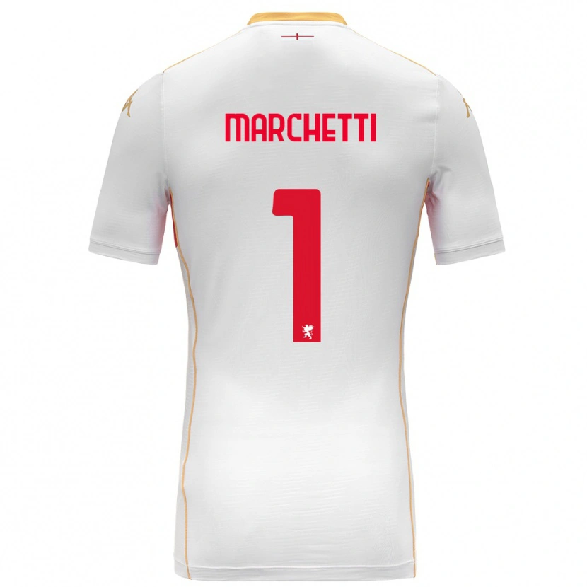 Danxen Men Lisa Marchetti #1 White Red Away Jersey 2025/26 T-Shirt