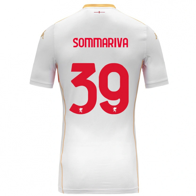 Danxen Men Daniele Sommariva #39 White Red Away Jersey 2025/26 T-Shirt