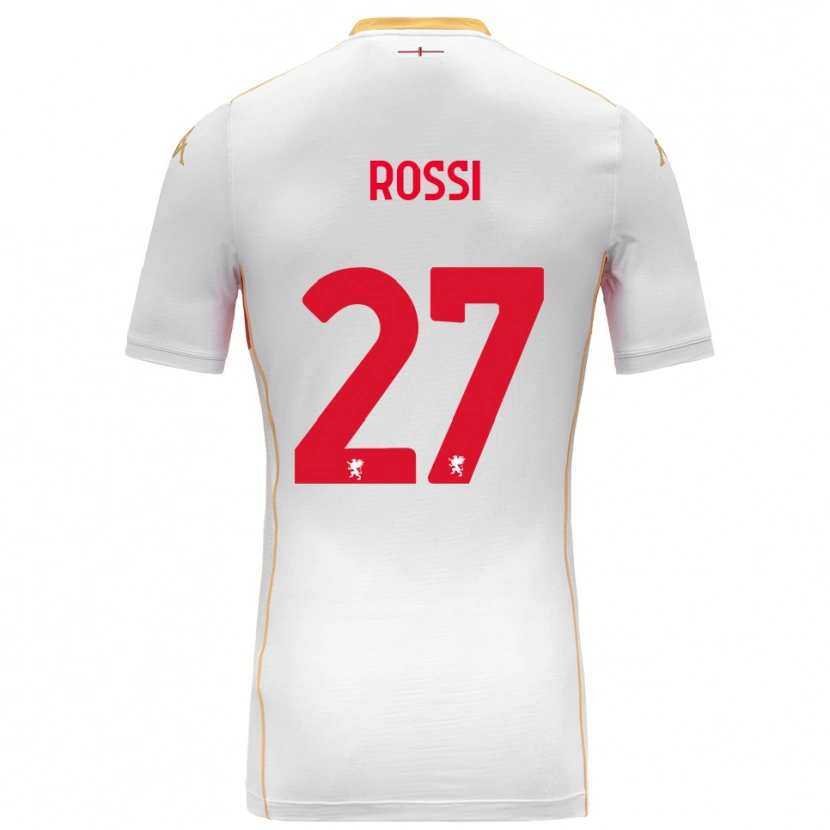 Danxen Men Lucrezia Rossi #27 White Red Away Jersey 2025/26 T-Shirt