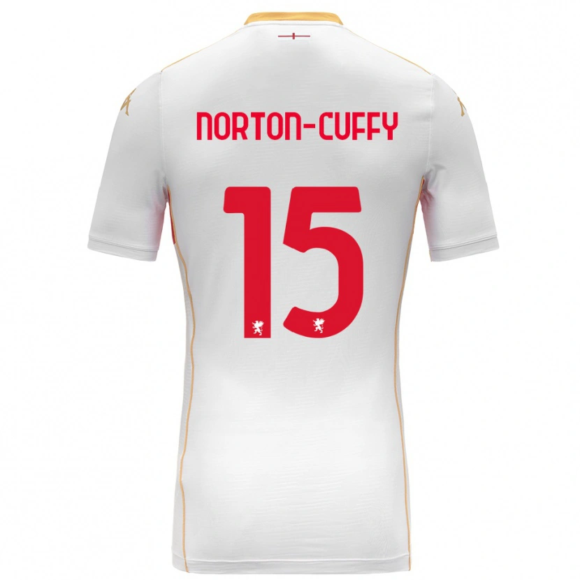Danxen Men Brooke Norton-Cuffy #15 White Red Away Jersey 2025/26 T-Shirt