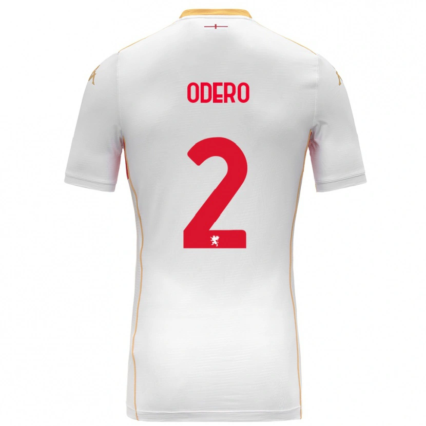 Danxen Men Martino Odero #2 White Red Away Jersey 2025/26 T-Shirt