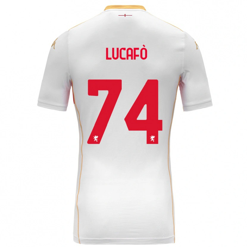 Danxen Men Sara Lucafò #74 White Red Away Jersey 2025/26 T-Shirt