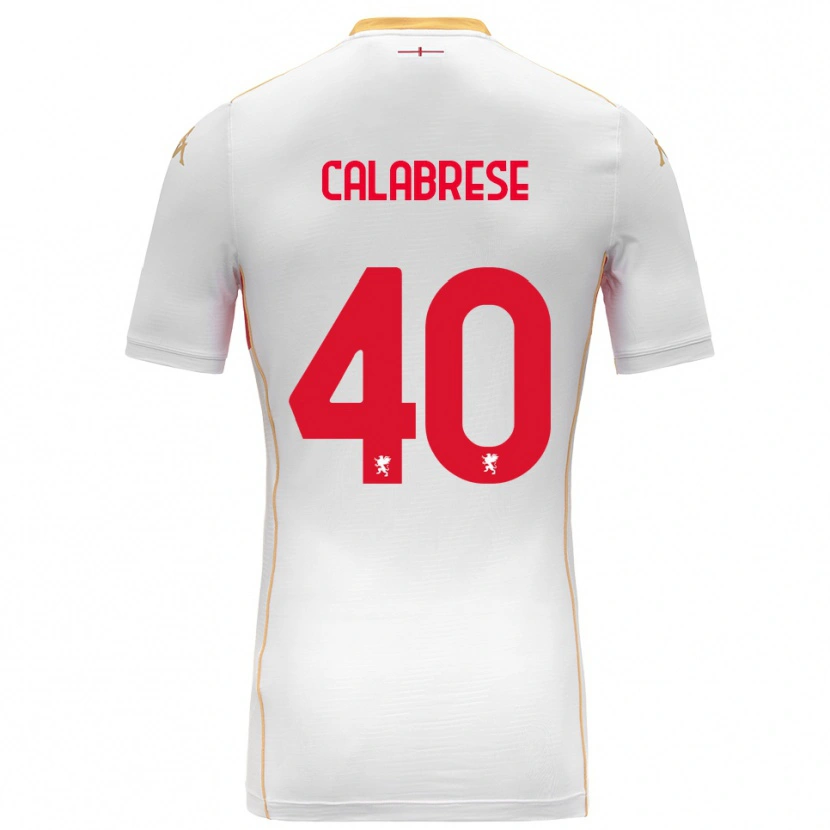 Danxen Men Filippo Calabrese #40 White Red Away Jersey 2025/26 T-Shirt