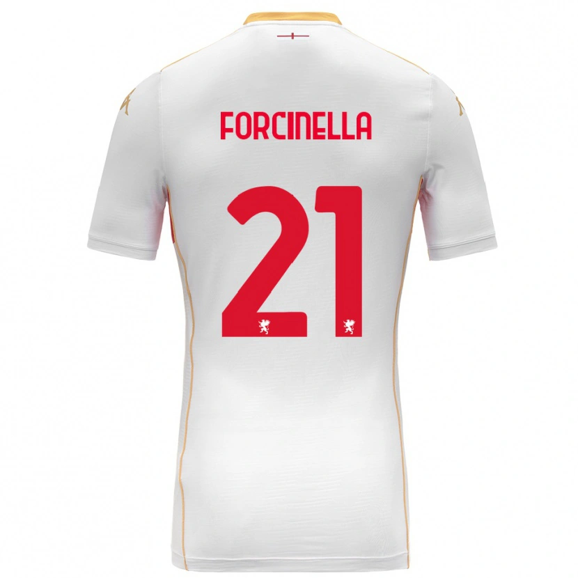 Danxen Men Camilla Forcinella #21 White Red Away Jersey 2025/26 T-Shirt