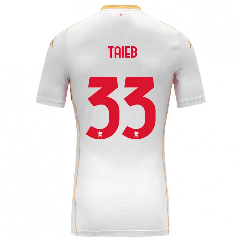 Danxen Men Chad Taieb #33 White Red Away Jersey 2025/26 T-Shirt