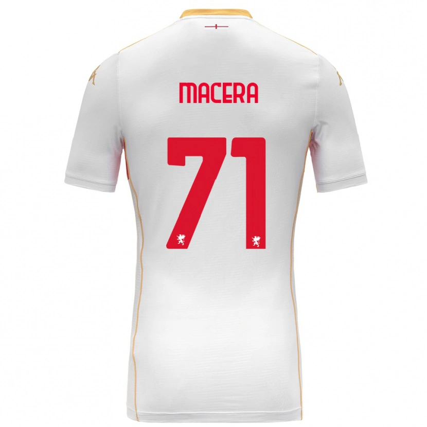 Danxen Men Matilde Macera #71 White Red Away Jersey 2025/26 T-Shirt