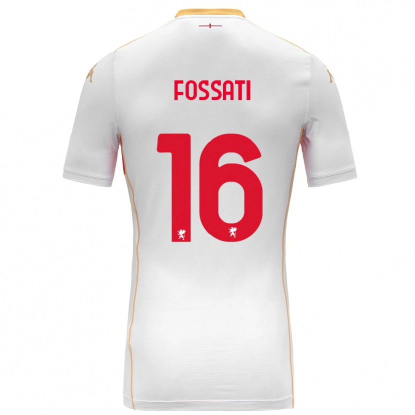 Danxen Men Daniel Fossati #16 White Red Away Jersey 2025/26 T-Shirt