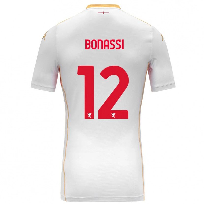Danxen Men Lorenzo Bonassi #12 White Red Away Jersey 2025/26 T-Shirt