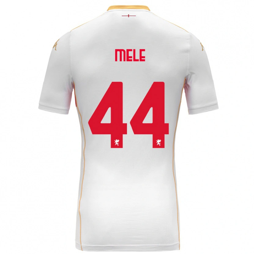 Danxen Men Chiara Mele #44 White Red Away Jersey 2025/26 T-Shirt