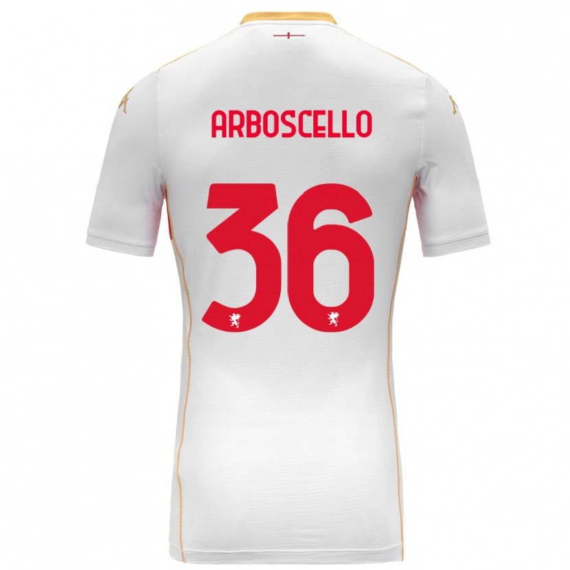 Danxen Men Riccardo Arboscello #36 White Red Away Jersey 2025/26 T-Shirt