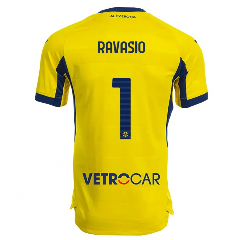 Danxen Men Manuel Ravasio #1 Yellow Navy Away Jersey 2025/26 T-Shirt