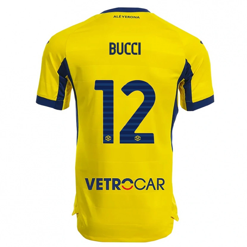 Danxen Men Irene Bucci #12 Yellow Navy Away Jersey 2025/26 T-Shirt