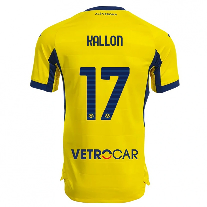 Danxen Men Yayah Kallon #17 Yellow Navy Away Jersey 2025/26 T-Shirt