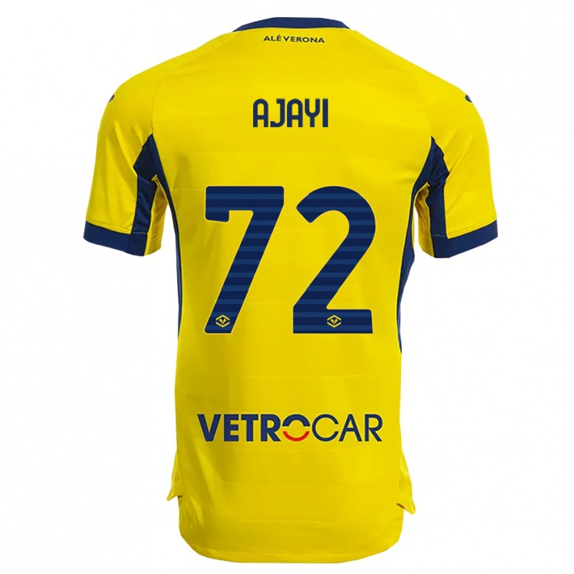 Danxen Men Junior Ajayi #72 Yellow Navy Away Jersey 2025/26 T-Shirt