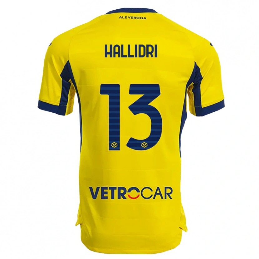 Danxen Men Fabian Hallidri #13 Yellow Navy Away Jersey 2025/26 T-Shirt