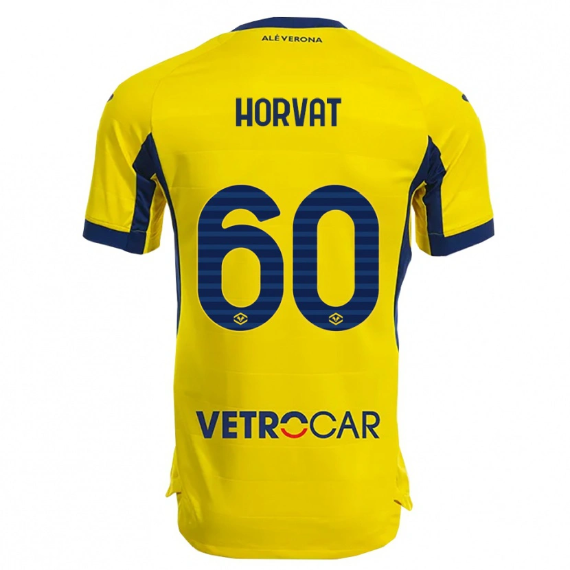 Danxen Men Mihaela Horvat #60 Yellow Navy Away Jersey 2025/26 T-Shirt