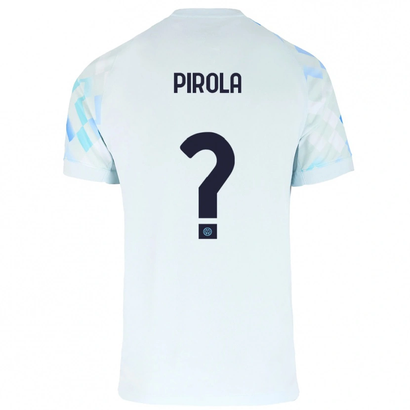 Danxen Men Samuele Pirola #0 White Blue Away Jersey 2025/26 T-Shirt