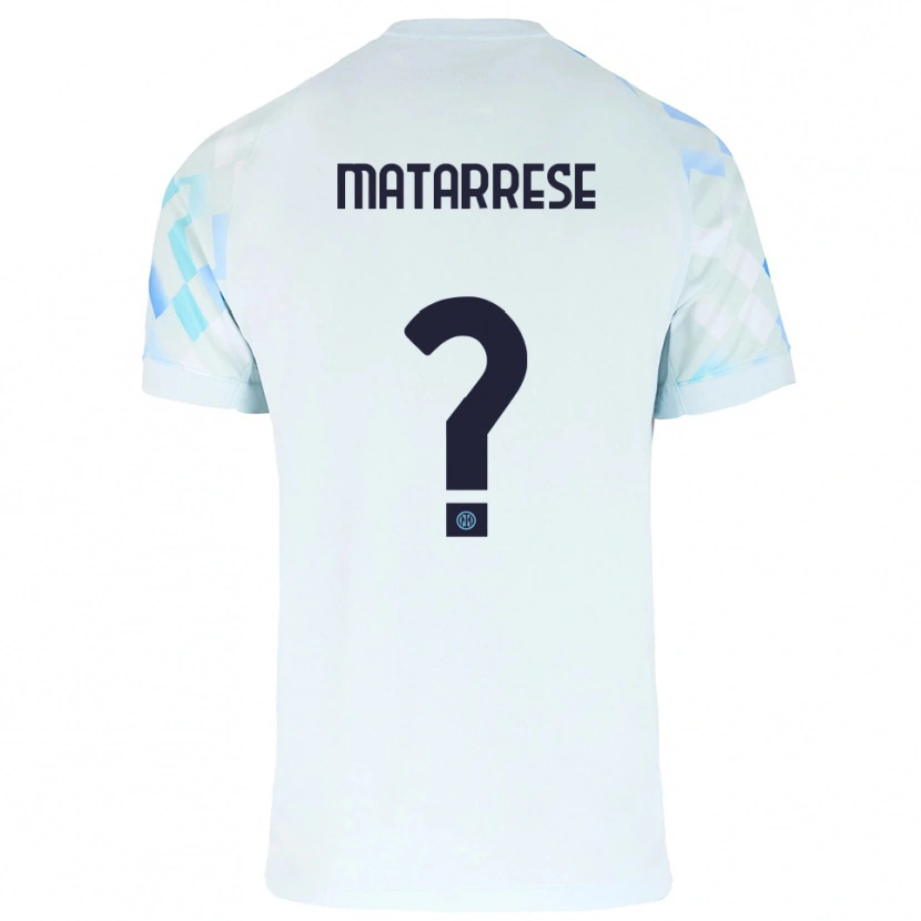 Danxen Men Thomas Matarrese #0 White Blue Away Jersey 2025/26 T-Shirt