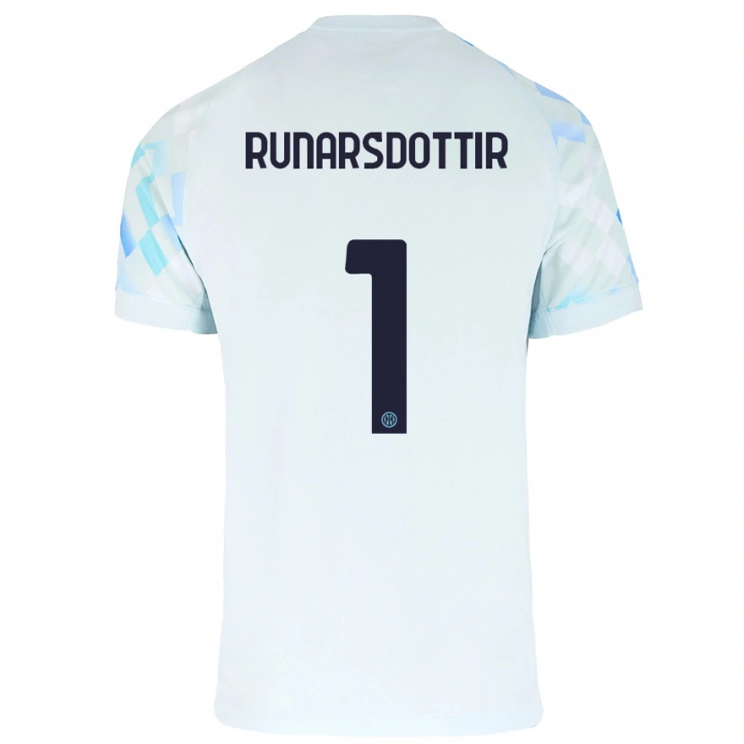 Danxen Men Cecilía Rán Rúnarsdóttir #1 White Blue Away Jersey 2025/26 T-Shirt