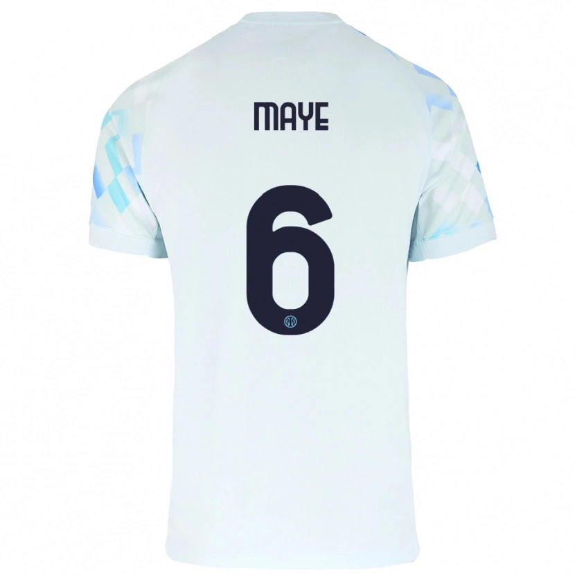 Danxen Men Yvan Maye #6 White Blue Away Jersey 2025/26 T-Shirt