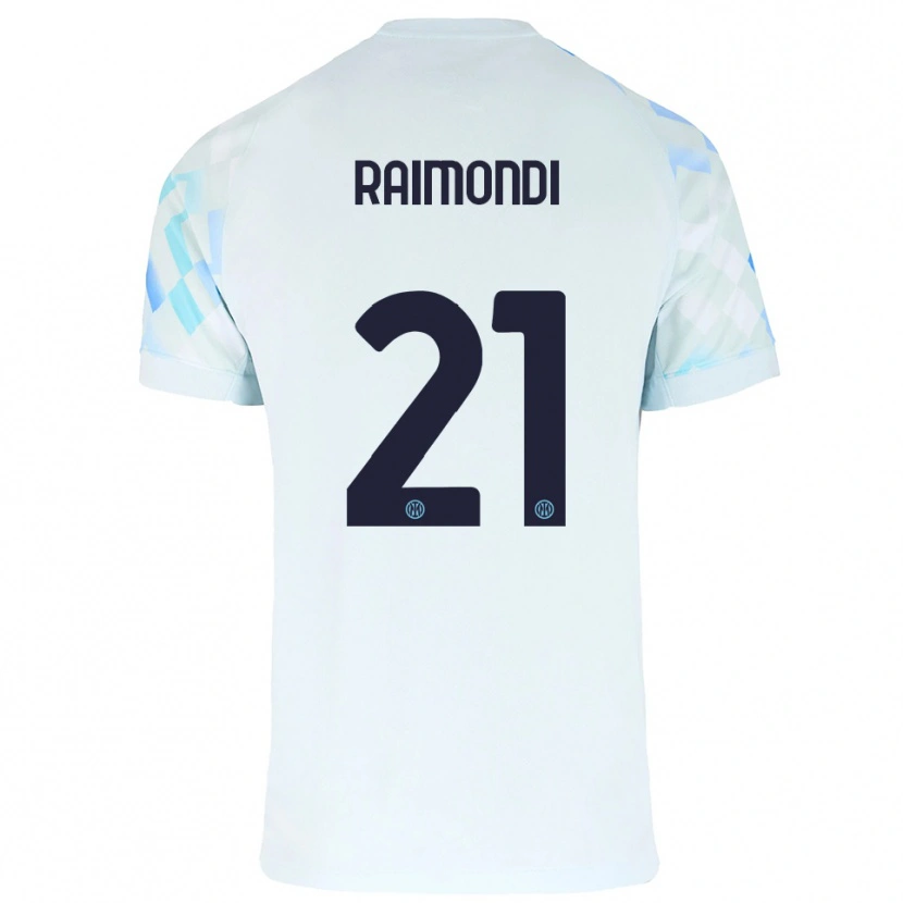 Danxen Men Paolo Raimondi #21 White Blue Away Jersey 2025/26 T-Shirt