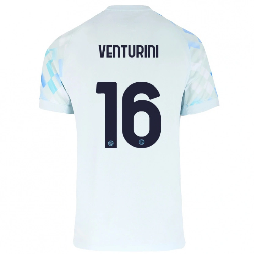 Danxen Men Matteo Venturini #16 White Blue Away Jersey 2025/26 T-Shirt