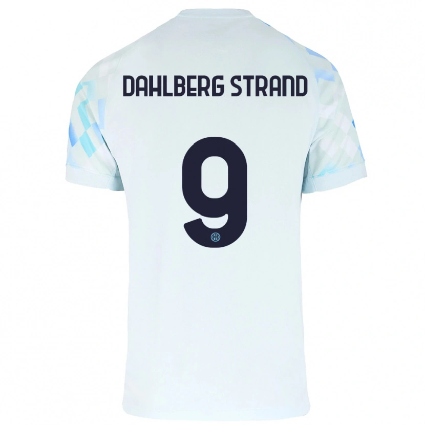 Danxen Men Jonas Dahlberg Strand #9 White Blue Away Jersey 2025/26 T-Shirt