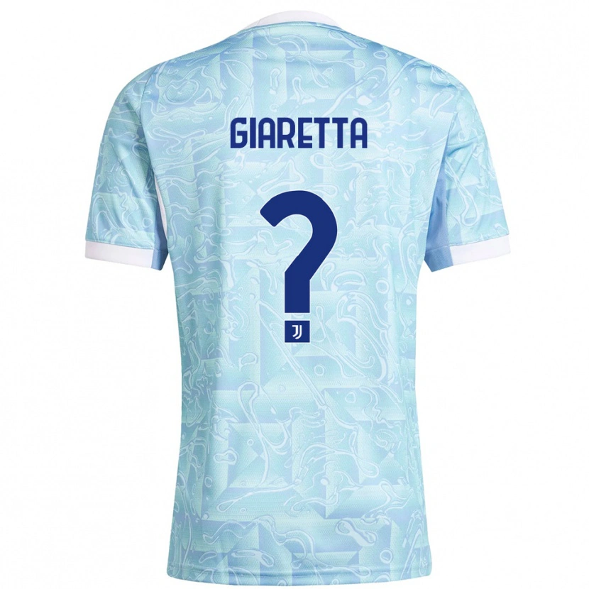 Danxen Men Emanuele Giaretta #0 Sky Blue Yellow Away Jersey 2025/26 T-Shirt
